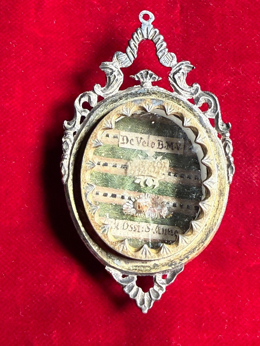 Silver Reliquary Of The Veil Of The Blessed Virgin Mary