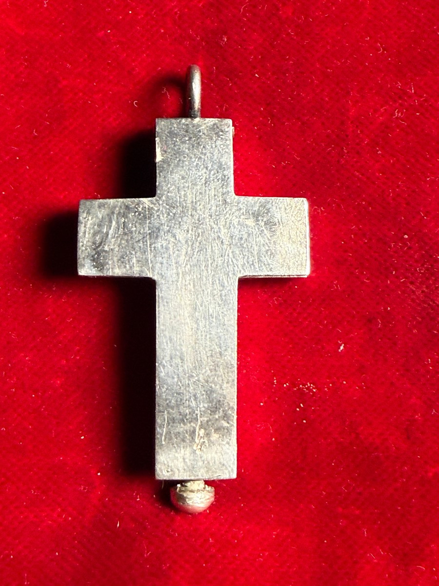 Silver Cross Reliquary Of St. Therese Of The Child Jesus 