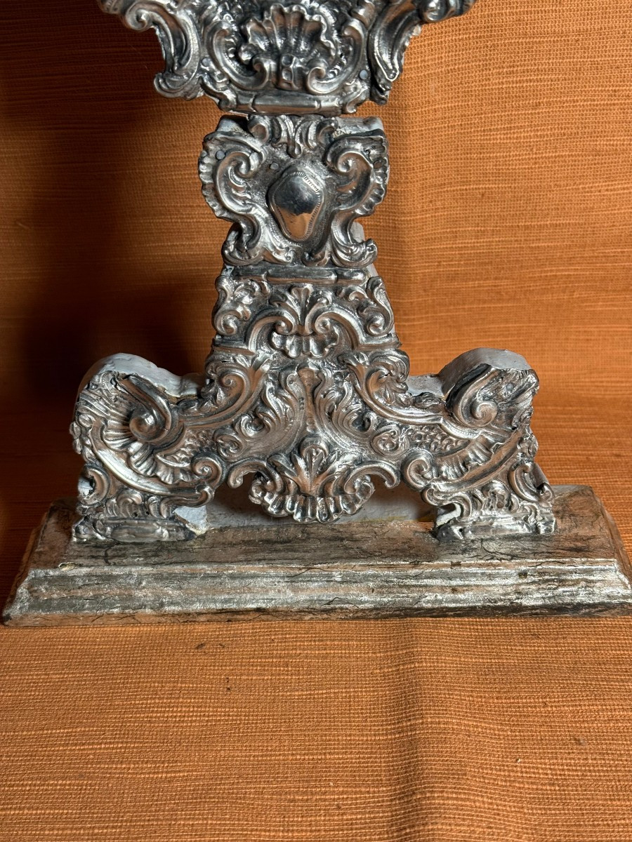 Silver-plated Metal Reliquary Of Saints Peter Of Alcantara And Anthony Of Padua -photo-4