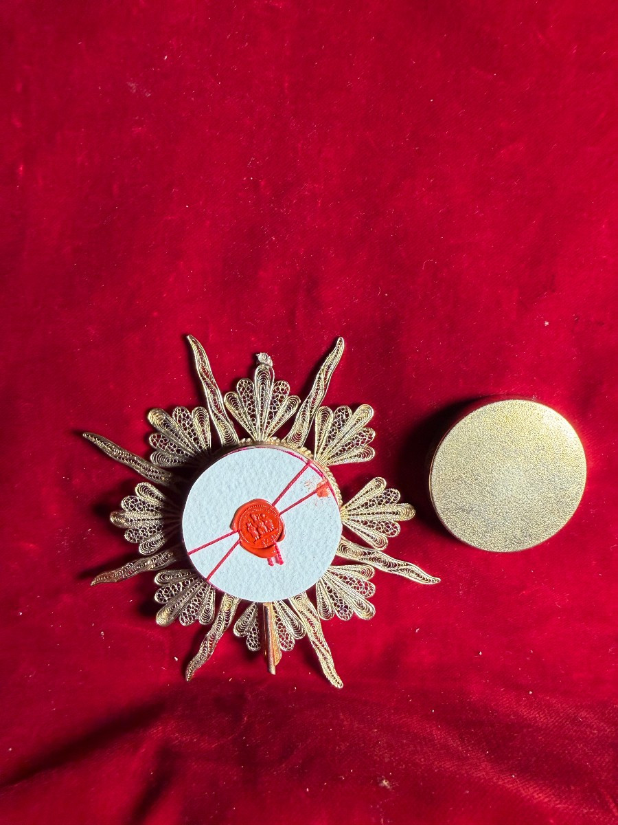 Reliquaire en filigrane d'argent des saints Gervais et Protais -photo-4