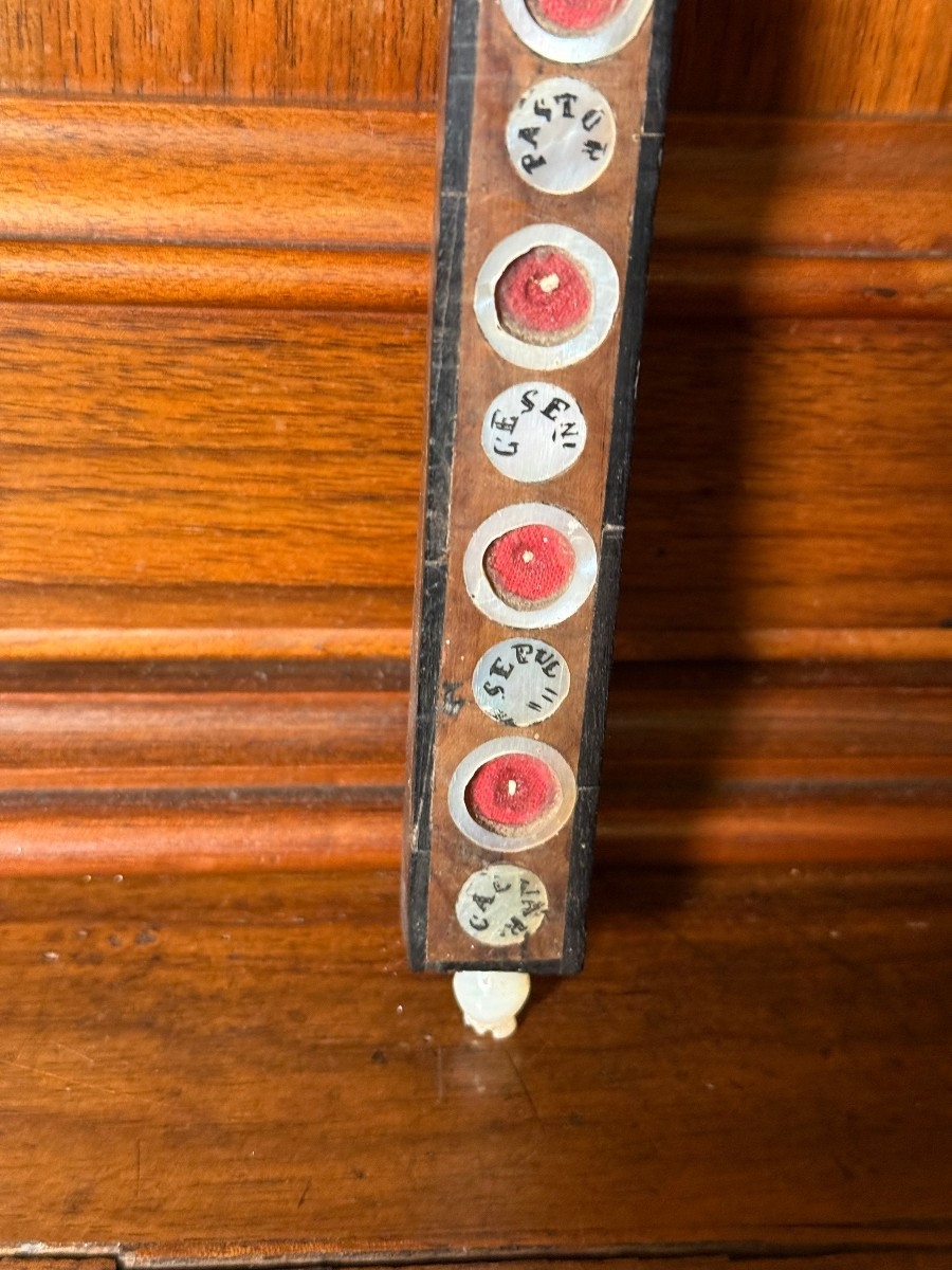 Cross Inlaid With Various Types Of Wood And Mother-of-pearl, Known As "holy Land." -photo-4