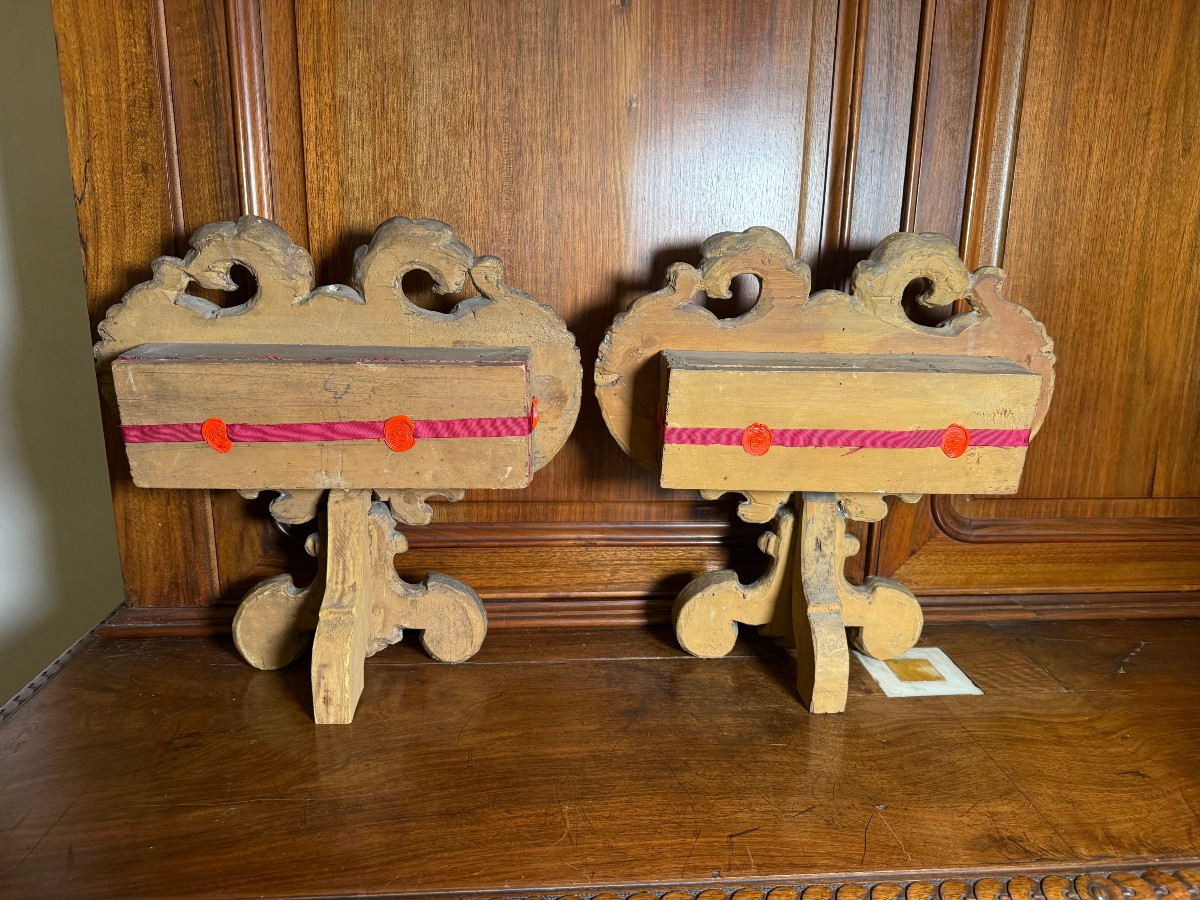 Paire de reliquaires contenant les reliques de sainte Florence, évêque et m. et S.Vincenzino m.-photo-4