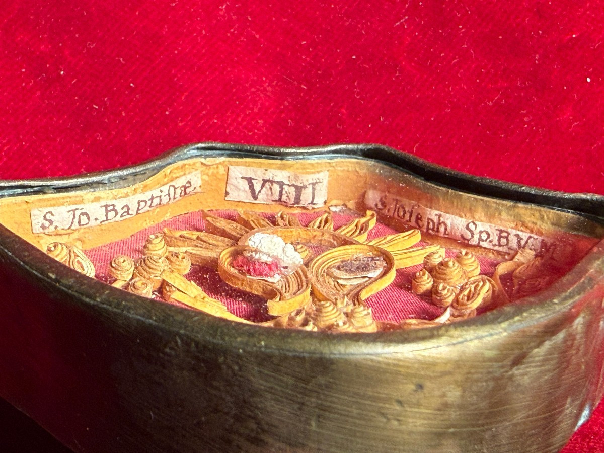 Reliquaire contenant les reliques de s. Jean-Baptiste et de s. Joseph, époux de la Vierge Marie-photo-2