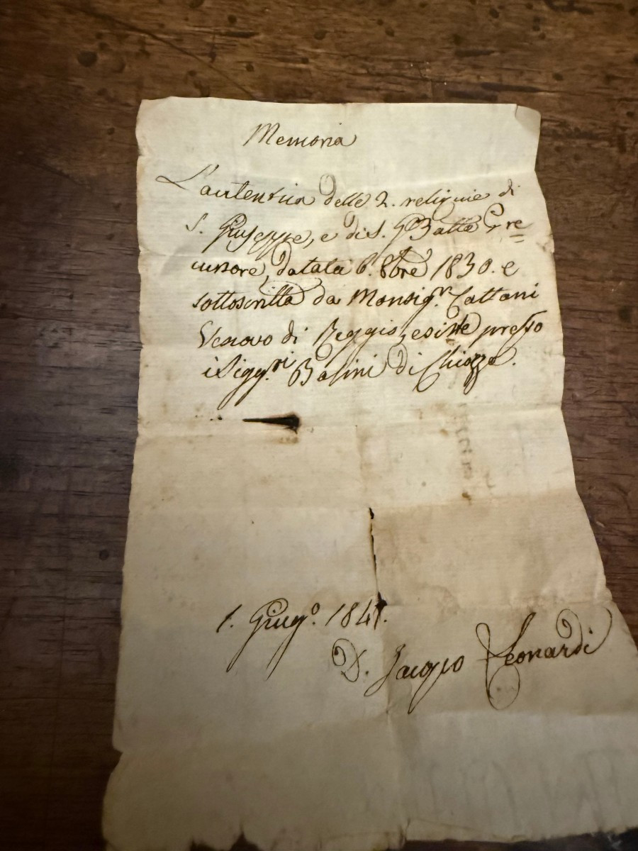 Reliquaire contenant les reliques de s. Jean-Baptiste et de s. Joseph, époux de la Vierge Marie-photo-1