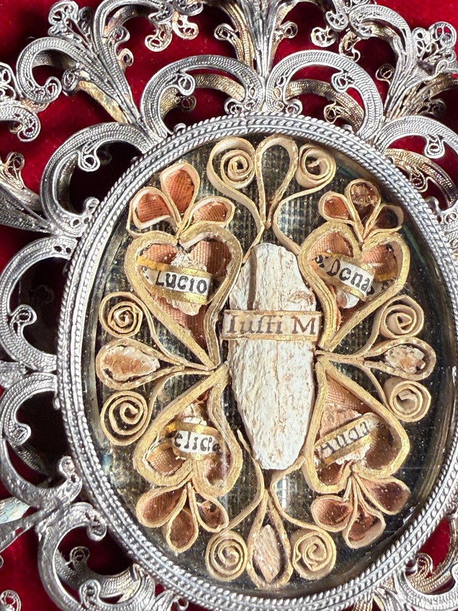 Silver Filigree Reliquary Containing The Relics Of St. Justus, Audactus, Lucius, And Donatus-photo-2