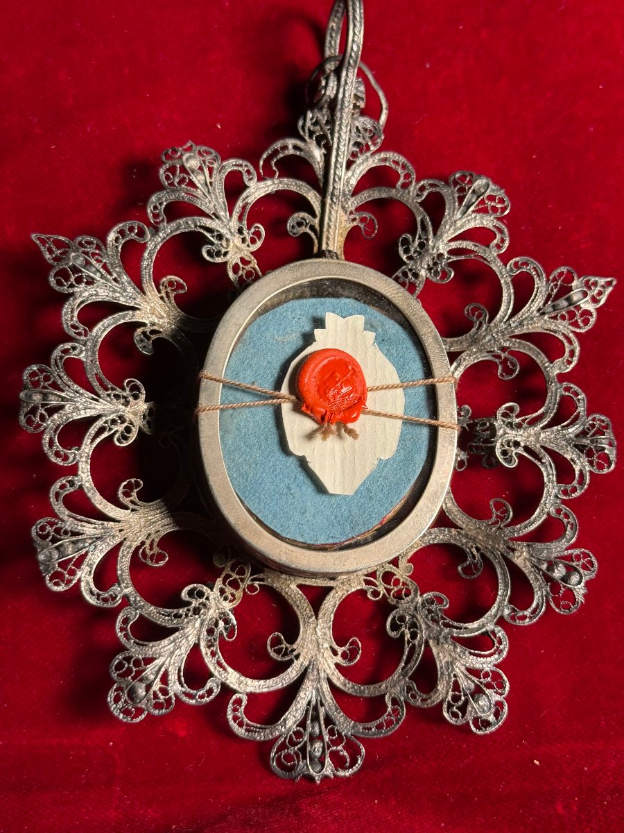 Silver Filigree Reliquary Containing The Relics Of Saint Liberata, Martyr. -photo-2