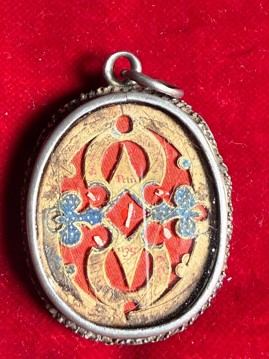 Double-sided Silver Filigree Reliquary Containing Various Relics Of Saints  