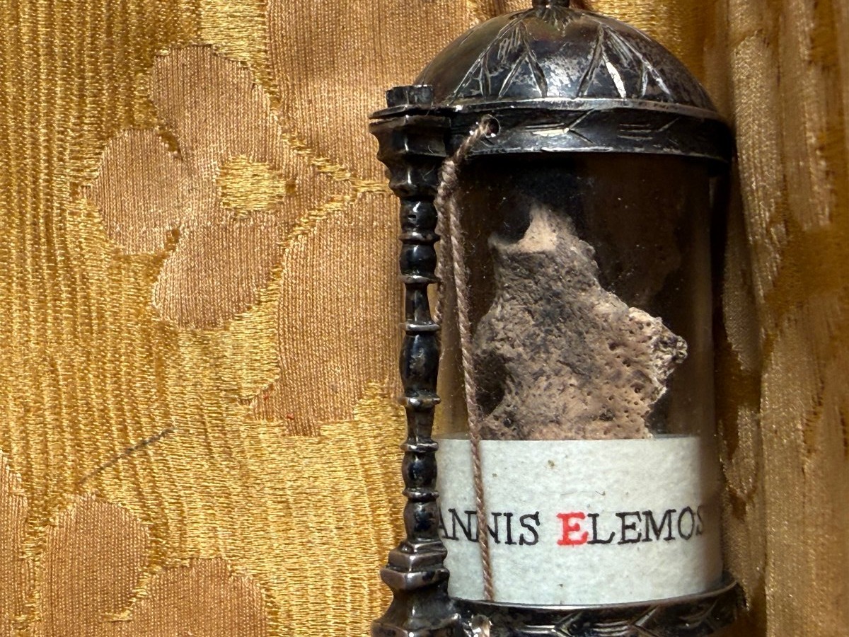 Reliquaire en argent de saint Jean l'Aumônier, patriarche d'Alexandrie  