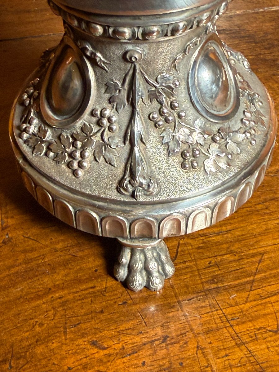 18th-century Louis XV-period Monstrance Made Of Solid Silver, In Its Case  -photo-3