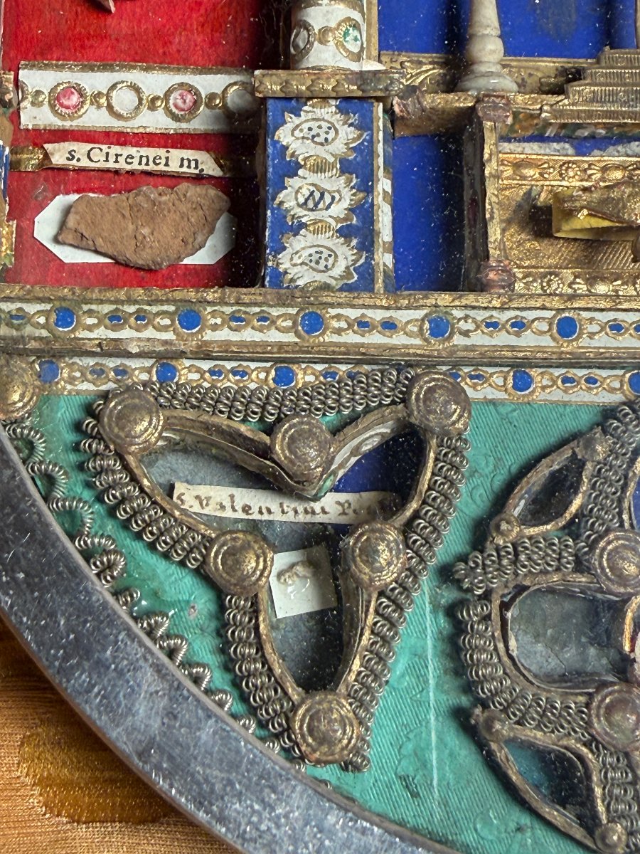 Silver Reliquary Of St. Francis Of Paola And 7 Other Saints  -photo-4