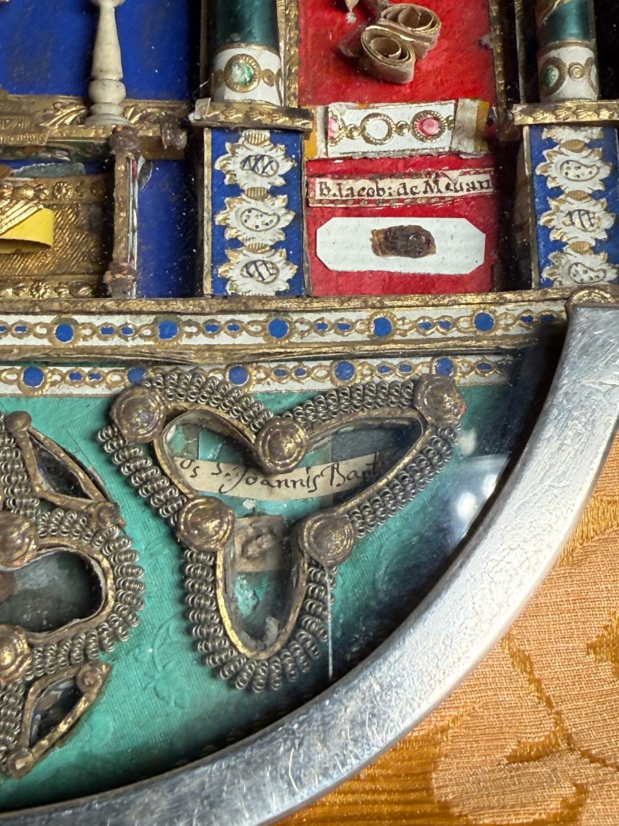 Silver Reliquary Of St. Francis Of Paola And 7 Other Saints  -photo-1