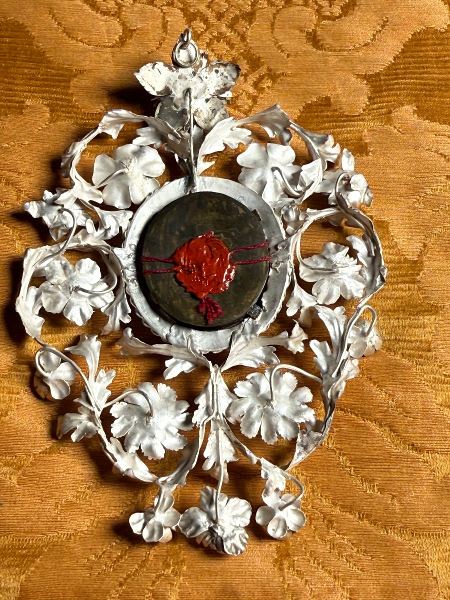 Reliquaire en argent et bronze doré de saint Séverin Boèce, martyr  -photo-3