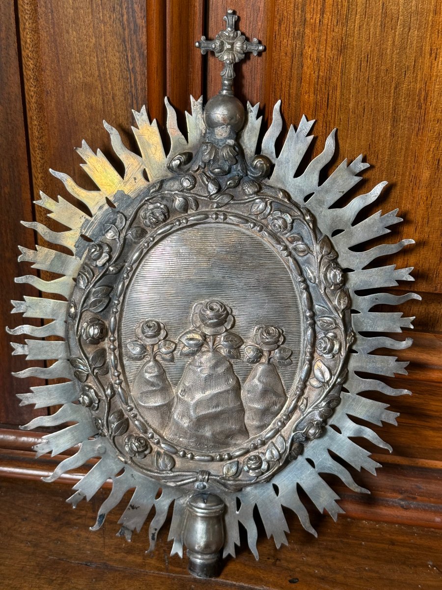 18th-century Chiseled Silver Processional Mace Finial -photo-4