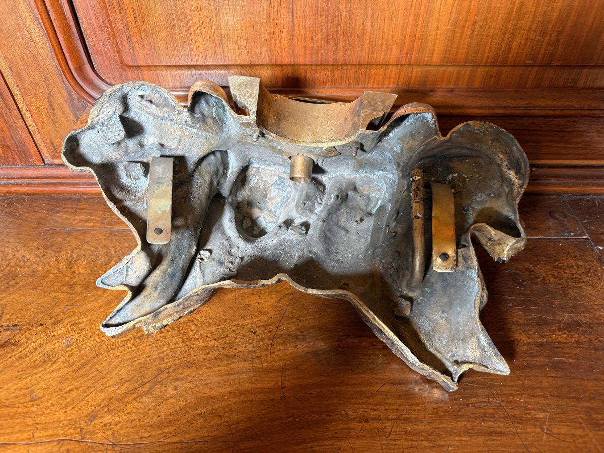 Bronze Base For A Tabernacle Or Pulpit Featuring The Symbols Of The Four Evangelists-photo-1