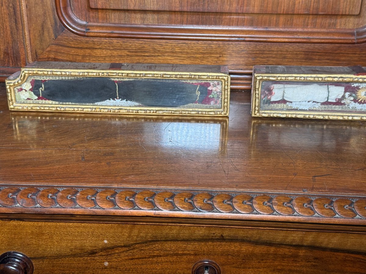 A Carved And Gilded Wooden Reliquary Containing Relics Of Blessed Rosa Da V-photo-3