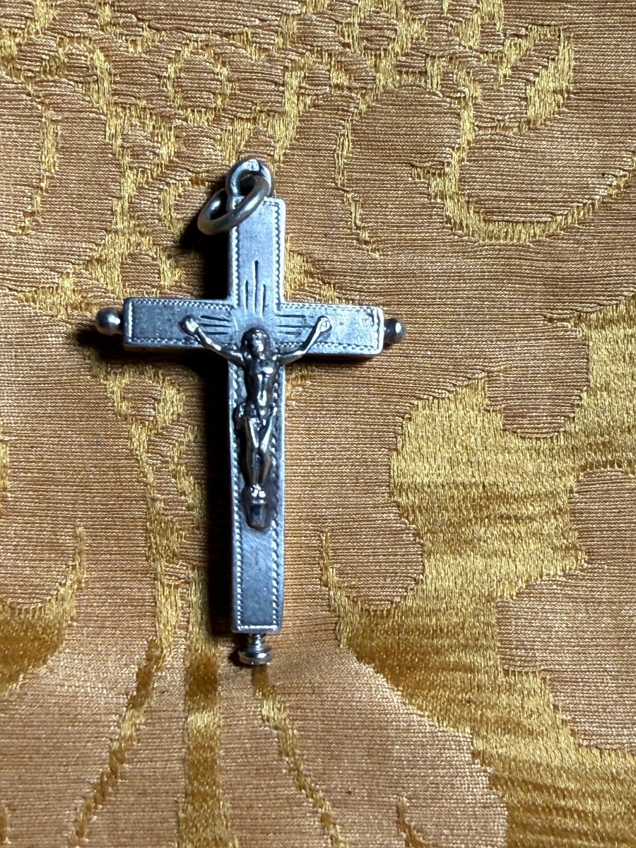A Silver Cross-shaped Reliquary Containing The Relic Of St. Nicholas 