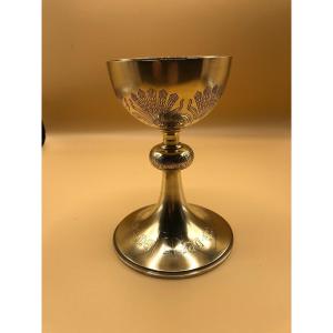 Liturgical Chalice In Fine Silver From The 19th Century 