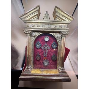 Case With 7 Relics Including The Holy Cross Of Our Lady Of Jesus ​​christ
