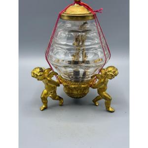 Reliquary Of St. Bartholomy The Apostle In Gilded Bronze And Cut Crystal