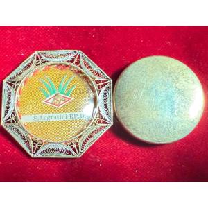 Octagonal Silver Filigree Reliquary Of Saint Augustine, Bishop Of Hippo 