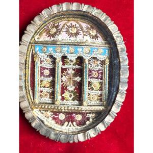 Reliquary Of The Holy Cross With The Apostles And Other Saints 