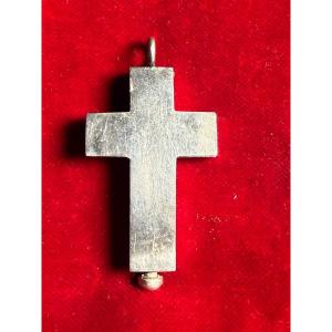 Silver Cross Reliquary Of St. Therese Of The Child Jesus 