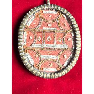 Silver Reliquary With 13 Relics Of Holy Martyrs, 18th Century 