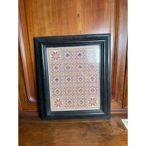 Reliquary Frame Containing 18 Fragments Of Saints' Relics Dimensions: 53 X 40 Cm