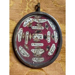 A Reliquary Case Containing The Relics Of 14 Saints