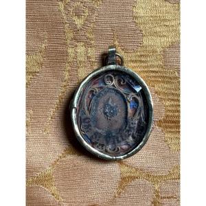 Metal Case Containing A Fragment Of A Relic Of St. Vitus The Martyr