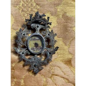 Silver Filigree Reliquary Containing A Relic From St. Joseph’s Cloak