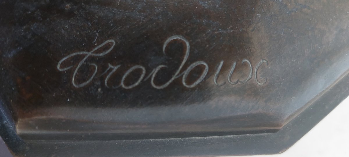 Bronze « Hercule et Antée » – d’après un modèle de Stefano Maderno – Signé Trodoux  -photo-2