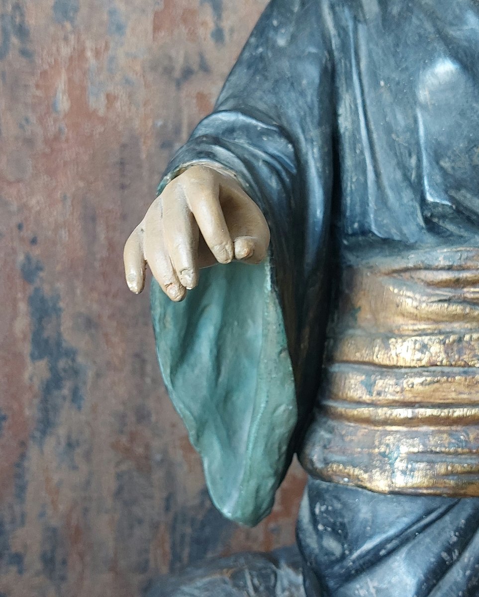 Polychrome Terracotta Sculpture Of A Geisha – Goldscheider Wien-photo-3
