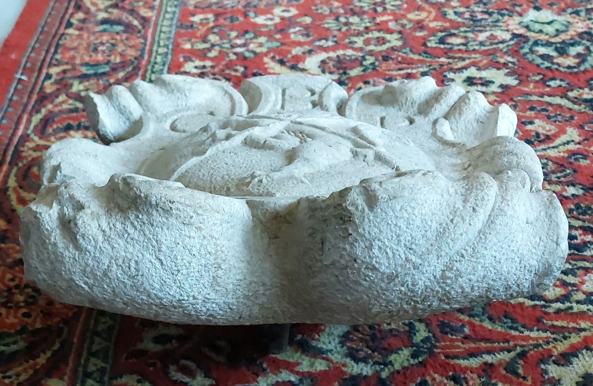 Heraldic Coat Of Arms In Botticino Marble – Baroque Period-photo-4
