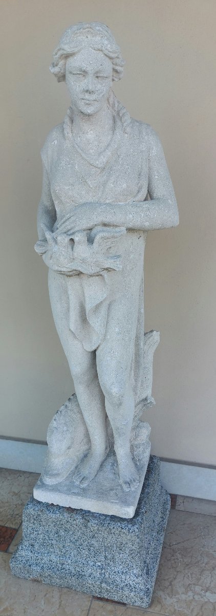 Pair Of Vicenza Stone Sculptures-photo-4