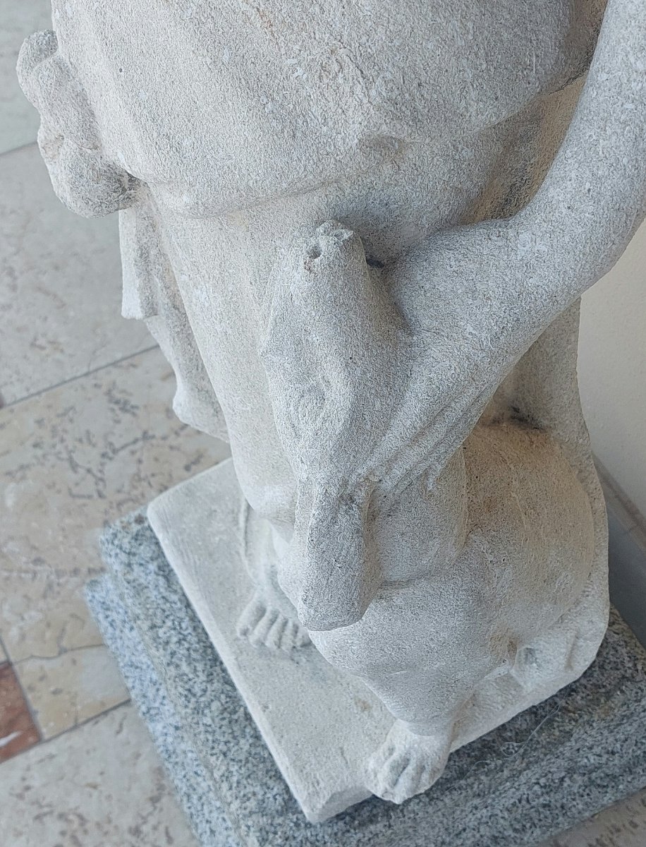 Pair Of Vicenza Stone Sculptures-photo-1