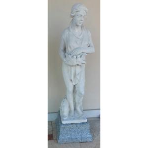 Paire de sculptures en pierre de Vicence