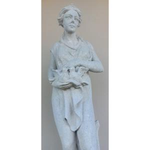 Pair Of Vicenza Stone Sculptures