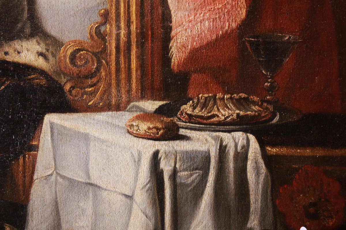 Willem Van Herp Att. 'isaac Blesses Jacob' Oil On Canvas 17th Century-photo-3