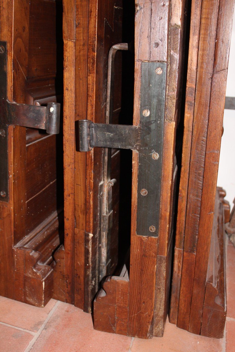 Antique Doors | Pair Of Solid Oak Ashlar Door Leaves-photo-5