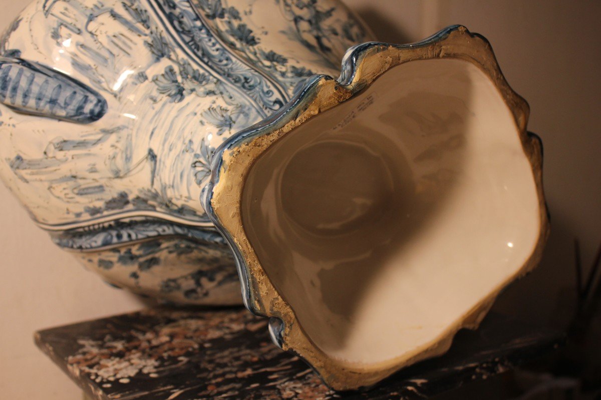 Large Decorated Centrepiece - Savona Ceramics-photo-1