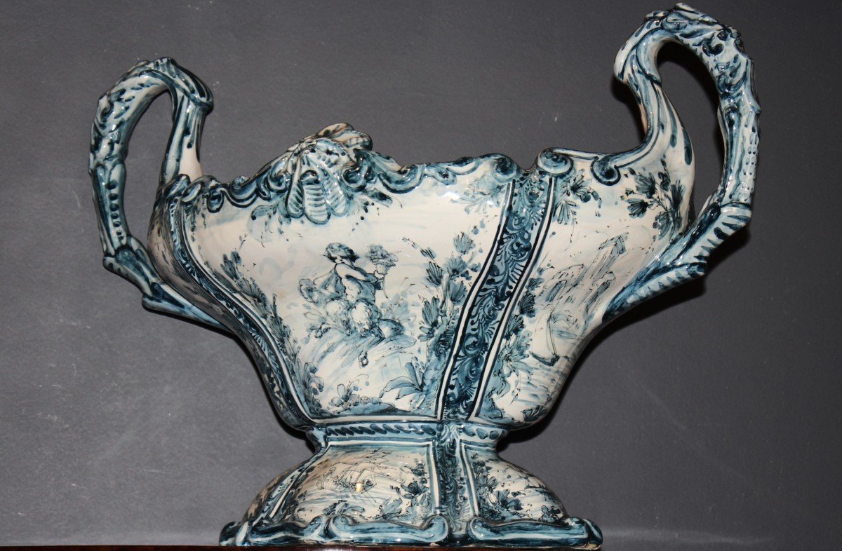 Large Decorated Centrepiece - Savona Ceramics-photo-5