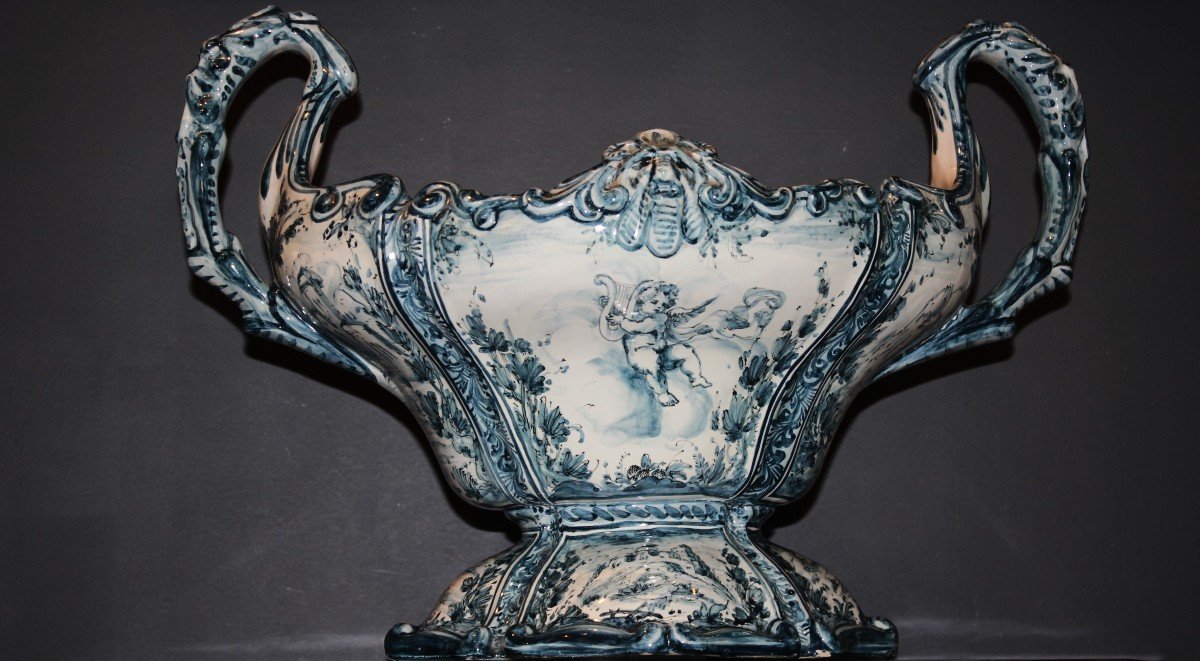 Large Decorated Centrepiece - Savona Ceramics-photo-6