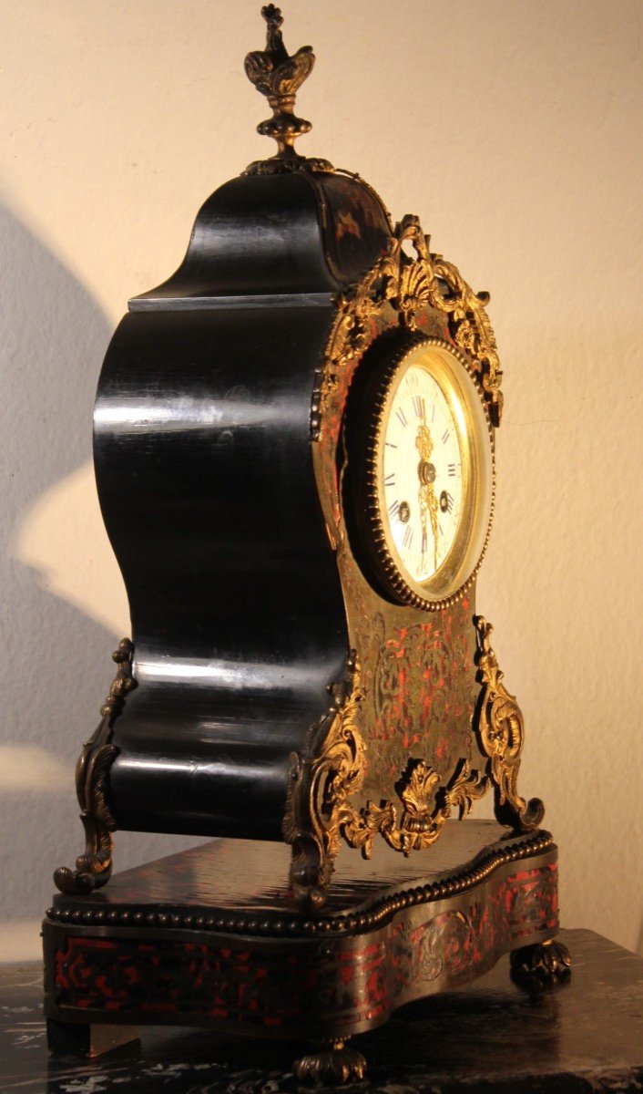 Boulle-type Table Clock, Napoleon III -photo-2