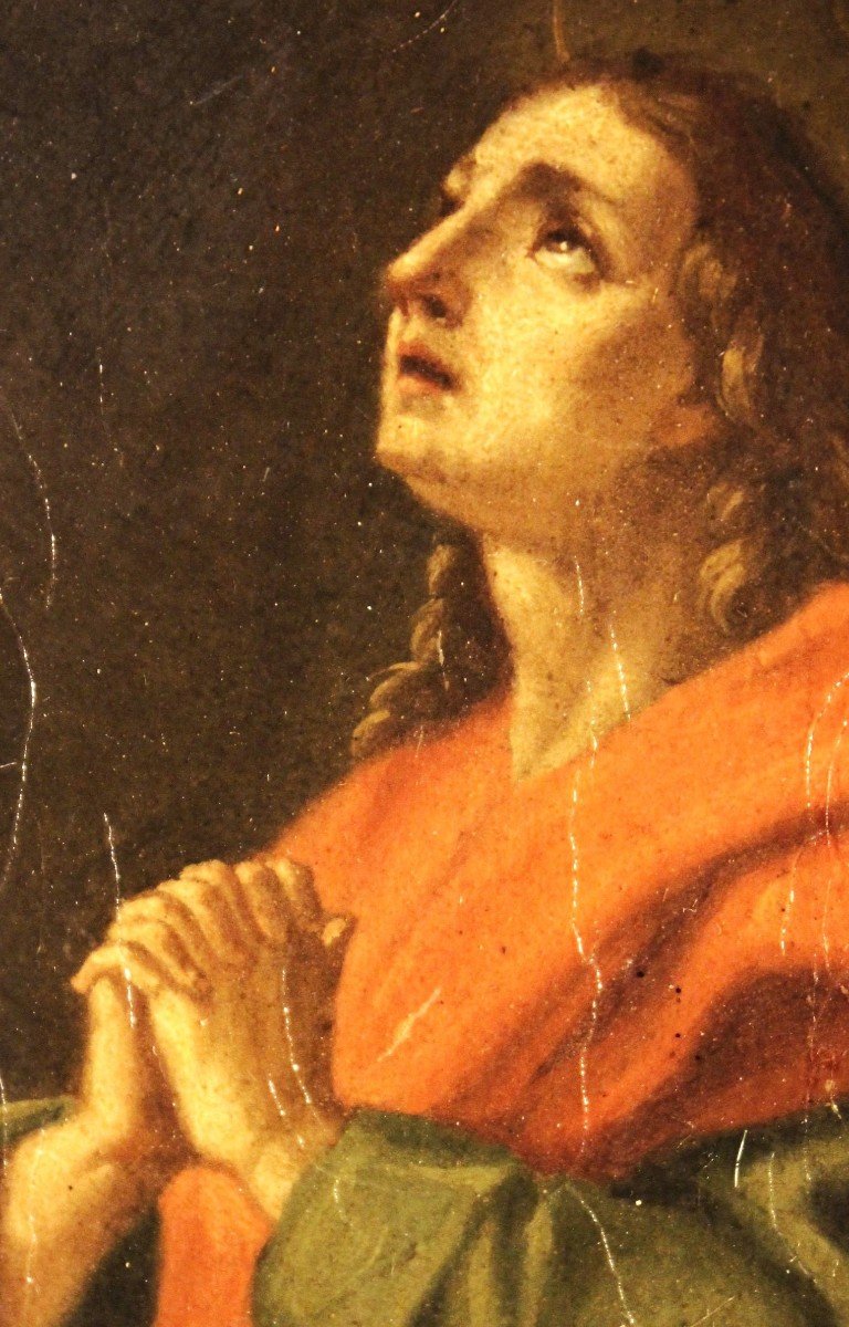 Saint John The Evangelist - Oil Painting On Canvas .-photo-4