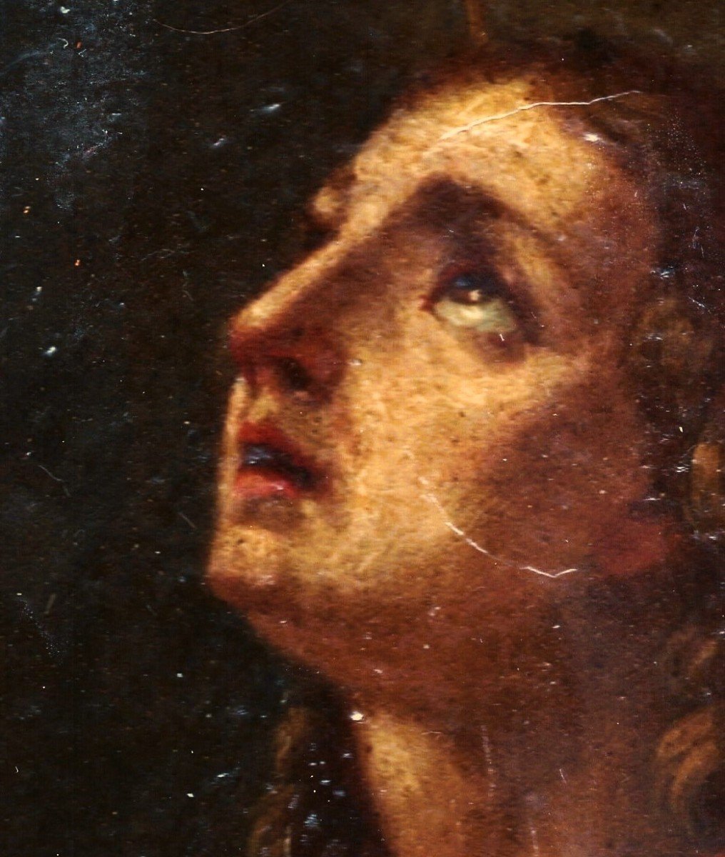 Saint John The Evangelist - Oil Painting On Canvas .-photo-2
