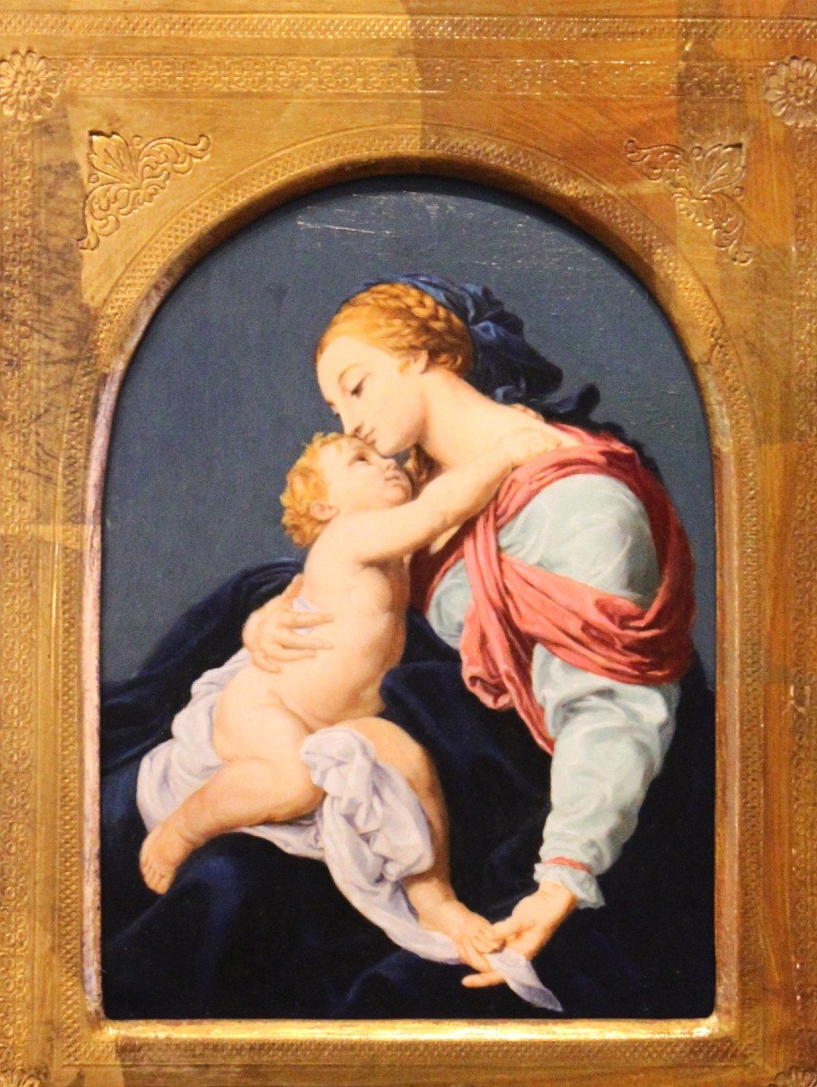 Madonna And Child | Oil Painting On Copper -photo-4