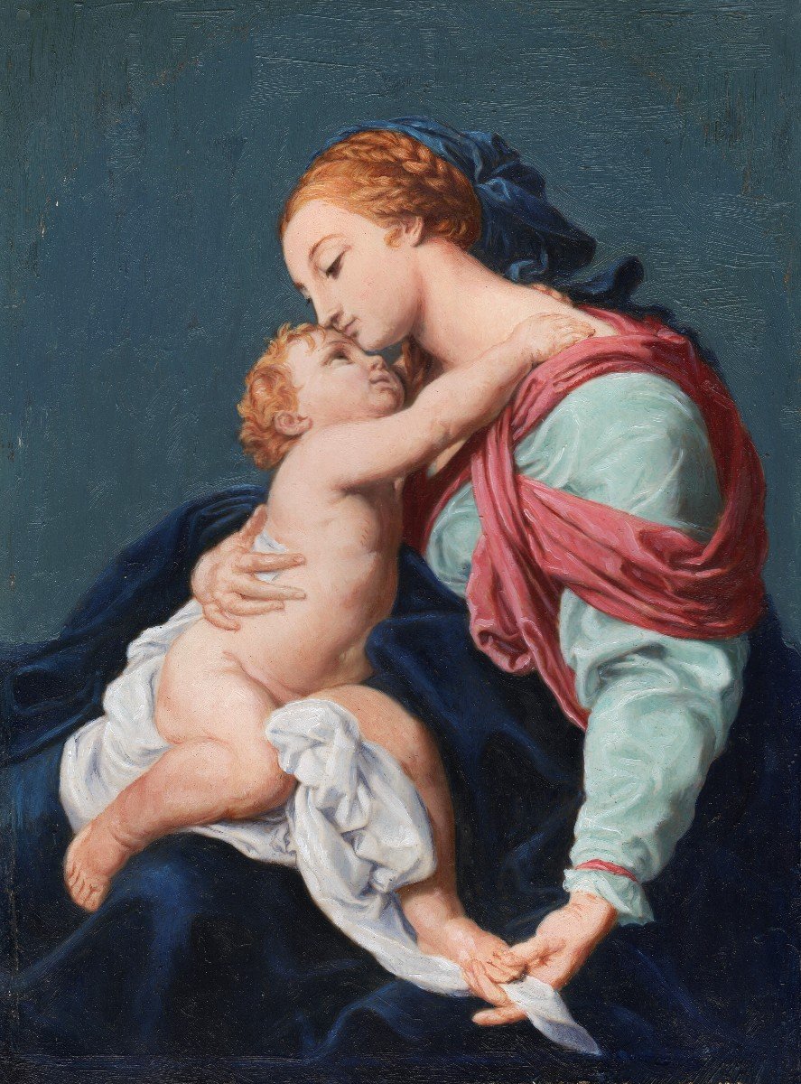 Madonna And Child | Oil Painting On Copper 