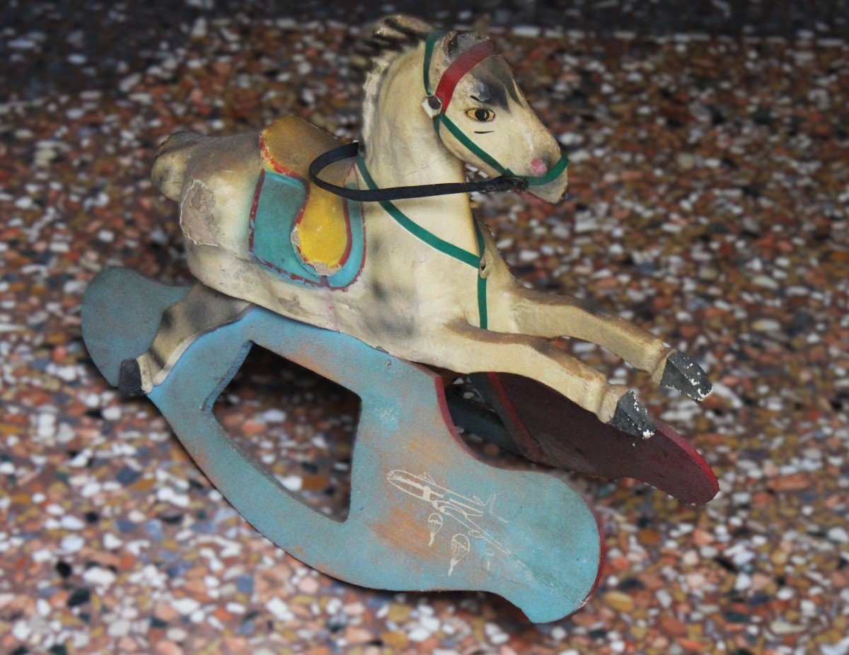Cheval à Bascule, Première Moitié Du XXe Siècle-photo-2