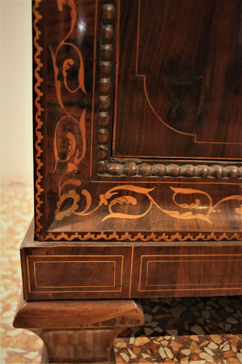 Commode Sicilienne, Marquetée Et Plaquée En Noyer, XIXe Siècle-photo-1
